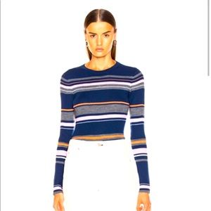 Frame wool panel stripe sweater like new size S/P